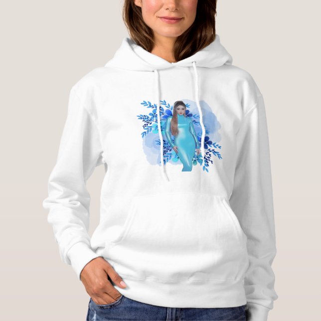 Playera Shakira Blue Hoodie (Vorderseite)