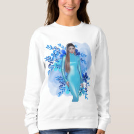 Playera Shakira Blue Sweatshirt
