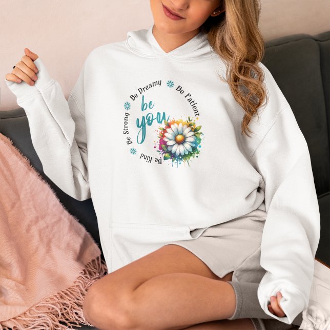 Playera Watercolor Flower Design and Motivacional Hoodie (Von Creator hochgeladen)
