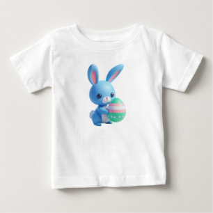 Playful 3D Ostersonne Holding a Colorful Egg Baby T-shirt
