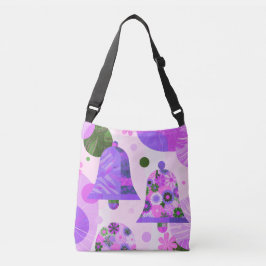 Playful Abstract Floral Circles Tote Bag Tragetaschen Mit Langen Trägern