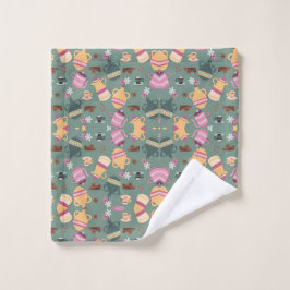 Playful and vibrant towel waschlappen