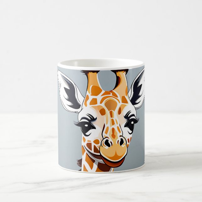 Playful Baby Giraffe Animal Kaffeetasse (Mittel)