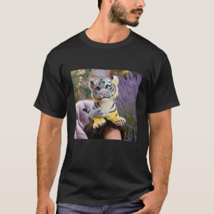 "Playful Bond with White Tiger Cub T-Shirt" T-Shirt