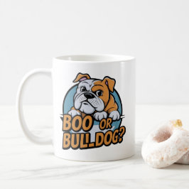 Playful Bulldog Illustration: Boo oder Bulldog? Po Kaffeetasse