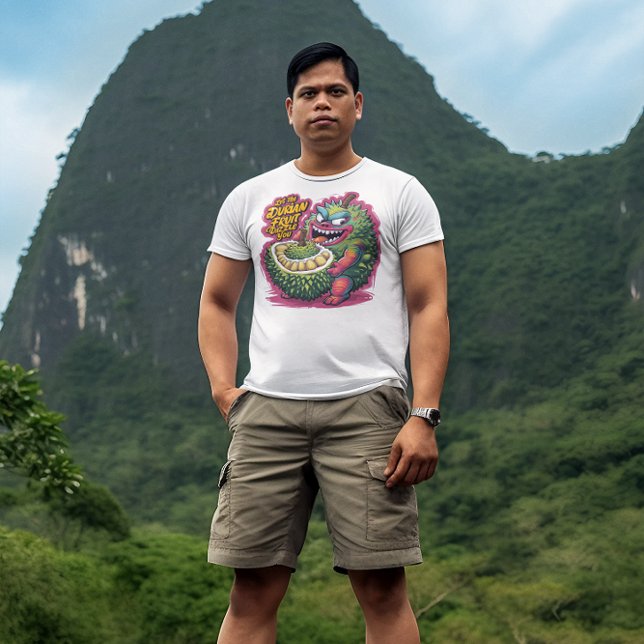 Playful Cartoon Durian Fruit Character T-Shirt (Von Creator hochgeladen)