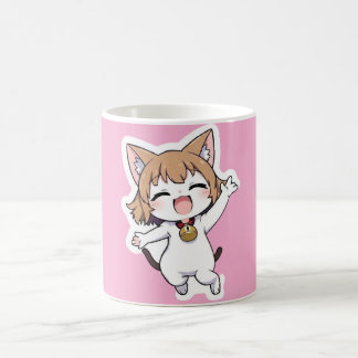 Playful Chibi Cat Girl Kaffeetasse