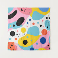 Playful colorful organic shapes| monogram