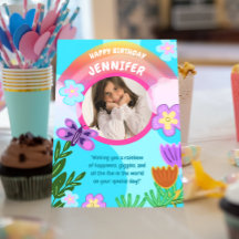 Playful Colorful Rainbow Garden Geburtstag