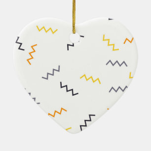 Playful, colorful, trendy, modern memphis zigzags keramik ornament