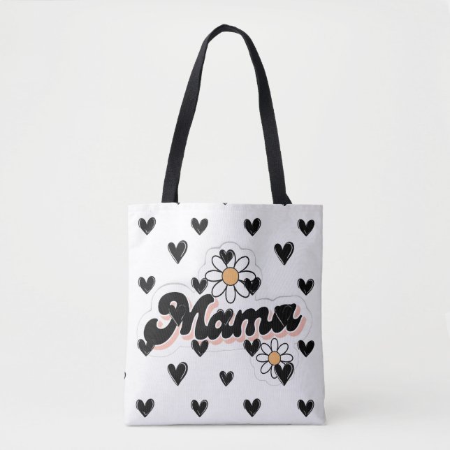 Playful Daisy Mama Tote Bag | Niedlich und trendy (Vorderseite)