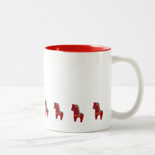 Playful Dala PferdeTasse Zweifarbige Tasse