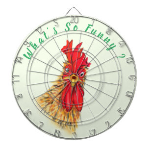 Playful Dart Board überraschte Rooster Farm Dartscheibe
