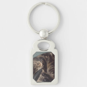 Playful Dave Rectangle Metal Schlüsselanhänger