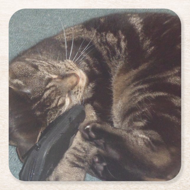 Playful Dave Square Untersetzer (Vorderseite)