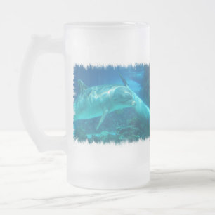 Playful Delphin-mattierte Bier-Tasse Mattglas Bierglas