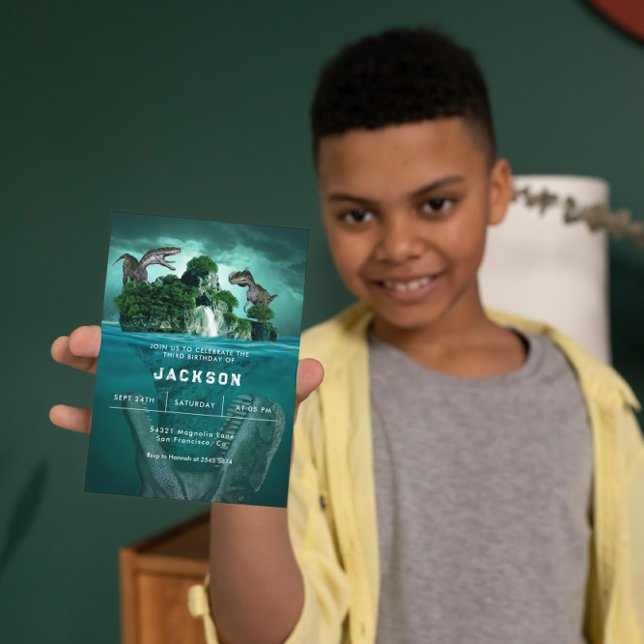 Playful Dinosaur Geburtstagseinladung Einladung (Von Creator hochgeladen)