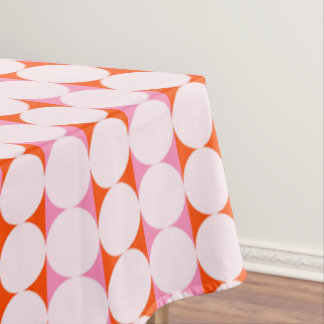 Playful Dots & Stripes - red and pink Tischdecke