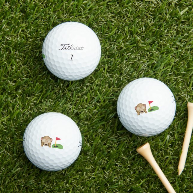 Playful Emojis 🙈⛳️ 'Did Anyone See That?' Funny  Golfball (Insitu Gras)