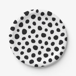 Playful Energy Dalmatian Inspired Dotted Spots Pappteller