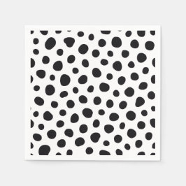 Playful Energy Dalmatian Inspired Dotted Spots Serviette