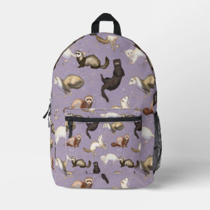 Playful Ferret Business Bedruckter Rucksack