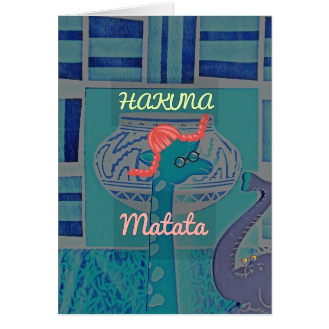 Playful Giraffe Art: Ein afrikanisches Vergnügen (Vorne)