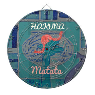 Playful Giraffe Art: Ein afrikanisches Vergnügen Dartscheibe