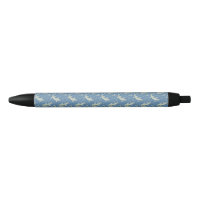 Playful Green Alligator Paisley on Blue