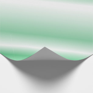 Playful Green Monochrome Shaded Diagonal Lines Geschenkpapier