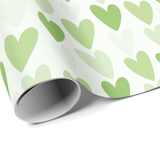 Playful Hand-Drawn Heart Pattern Geschenkpapier (Rolleneckpunkt)