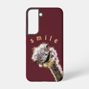 Playful Happy Ostrich Lmile Custom Colors Samsung Galaxy Hülle