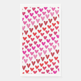 Playful Hearts Paper Napkins Serviette