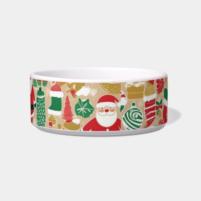 Playful Holiday Leckereien Cat Bowl - Festive Sant Napf (Rechts)