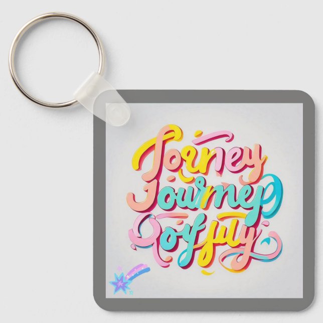 "Playful Journey Artwork" Schlüsselanhänger (Vorderseite)