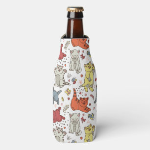 Playful Katzen-Muster-Flasche cooler Flaschenkühler