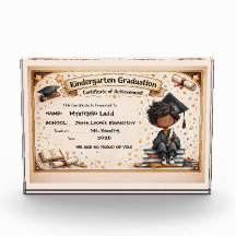 Playful Kindergarten Graduation Certificate 
