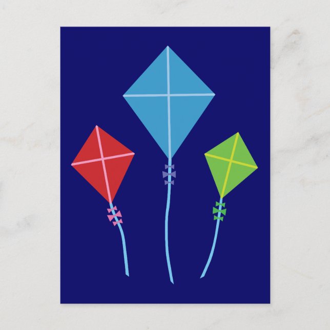 Playful Kites Postkarte (Vorderseite)