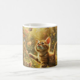 Playful Kitten Digital Art Kaffeetasse