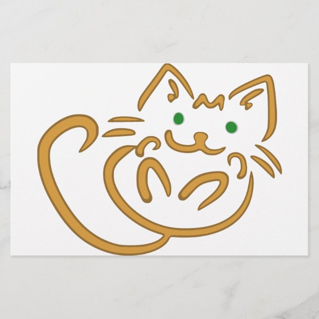Playful Kitty Briefpapier (Vorderseite)