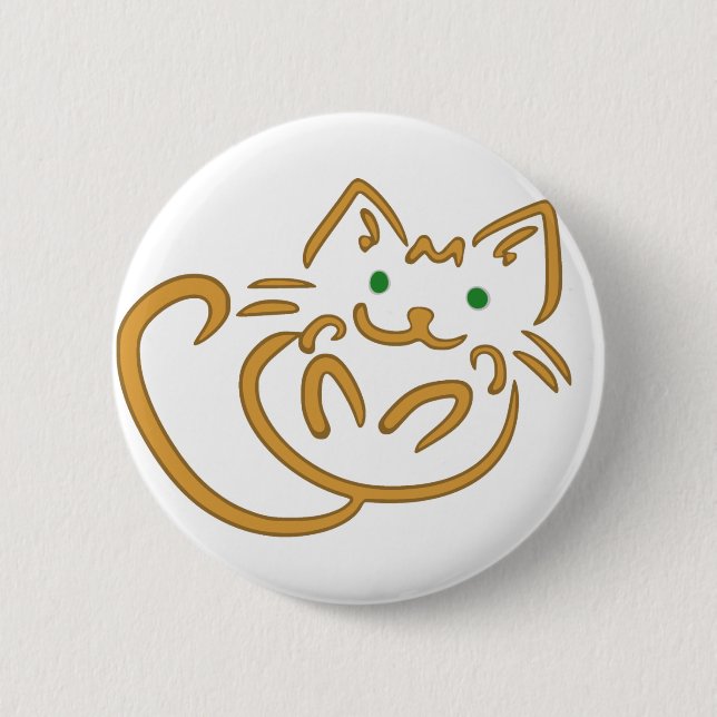 Playful Kitty Button (Vorderseite)