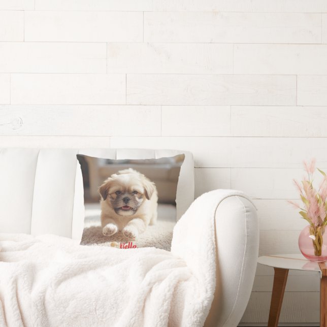 Playful Lhasa Apso Personalisiert Kissen (Liege)