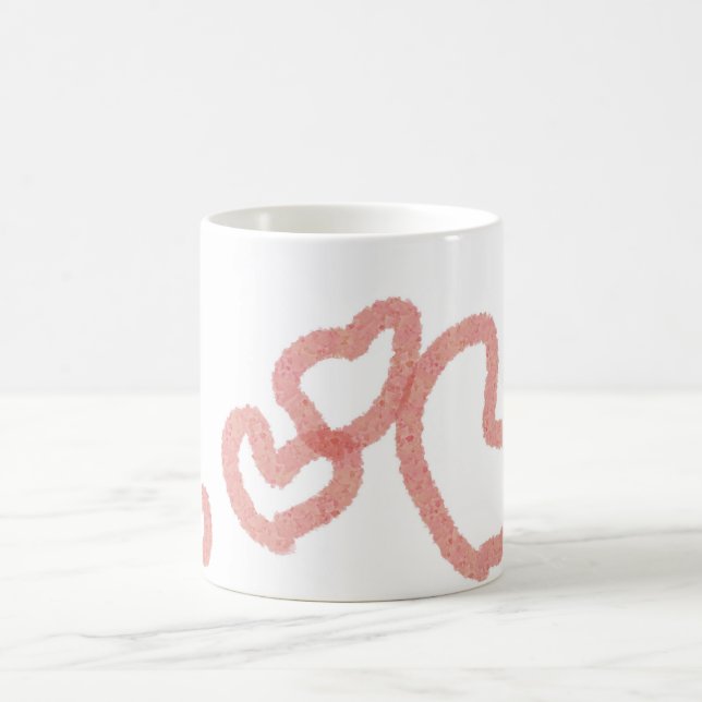 "PLAYFUL LITTLE HEARTS" Klassische Tasse, 11 oz Ka Kaffeetasse (Mittel)