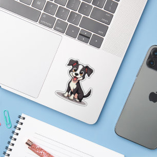 Playful Manchester Terrier Puppy - Chibi Style Aufkleber