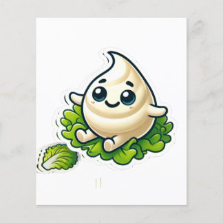 Playful Mayonnaise in Salad