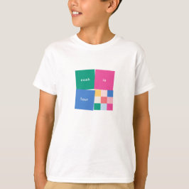 Playful Multicolor Blocks Geburtstag T-Shirt