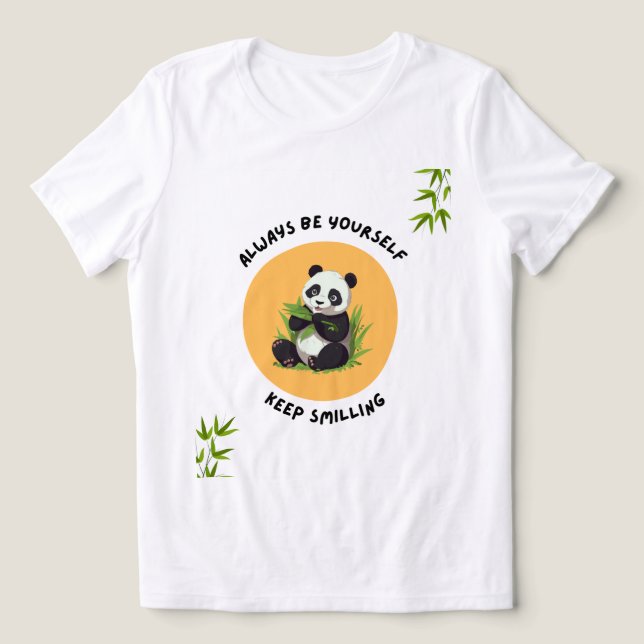 Playful Panda Vibes T Shirt Design (Design Vorderseite)