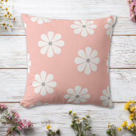 Playful Pastel Daisy Pattern Kissen