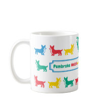 Playful Pembroke Welsh Corgi Tasse