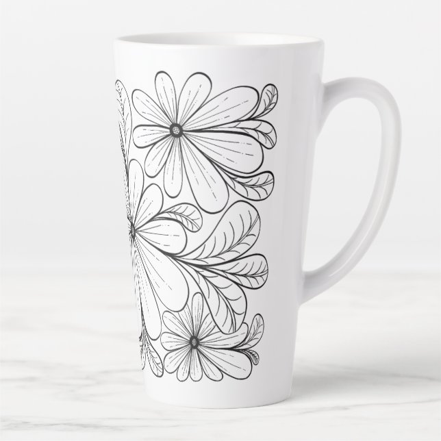 Playful Petals Latte Tasse (Rechts)